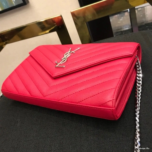 YSL CASSANDRE CHAIN MATELASSÉ WALLET 0725